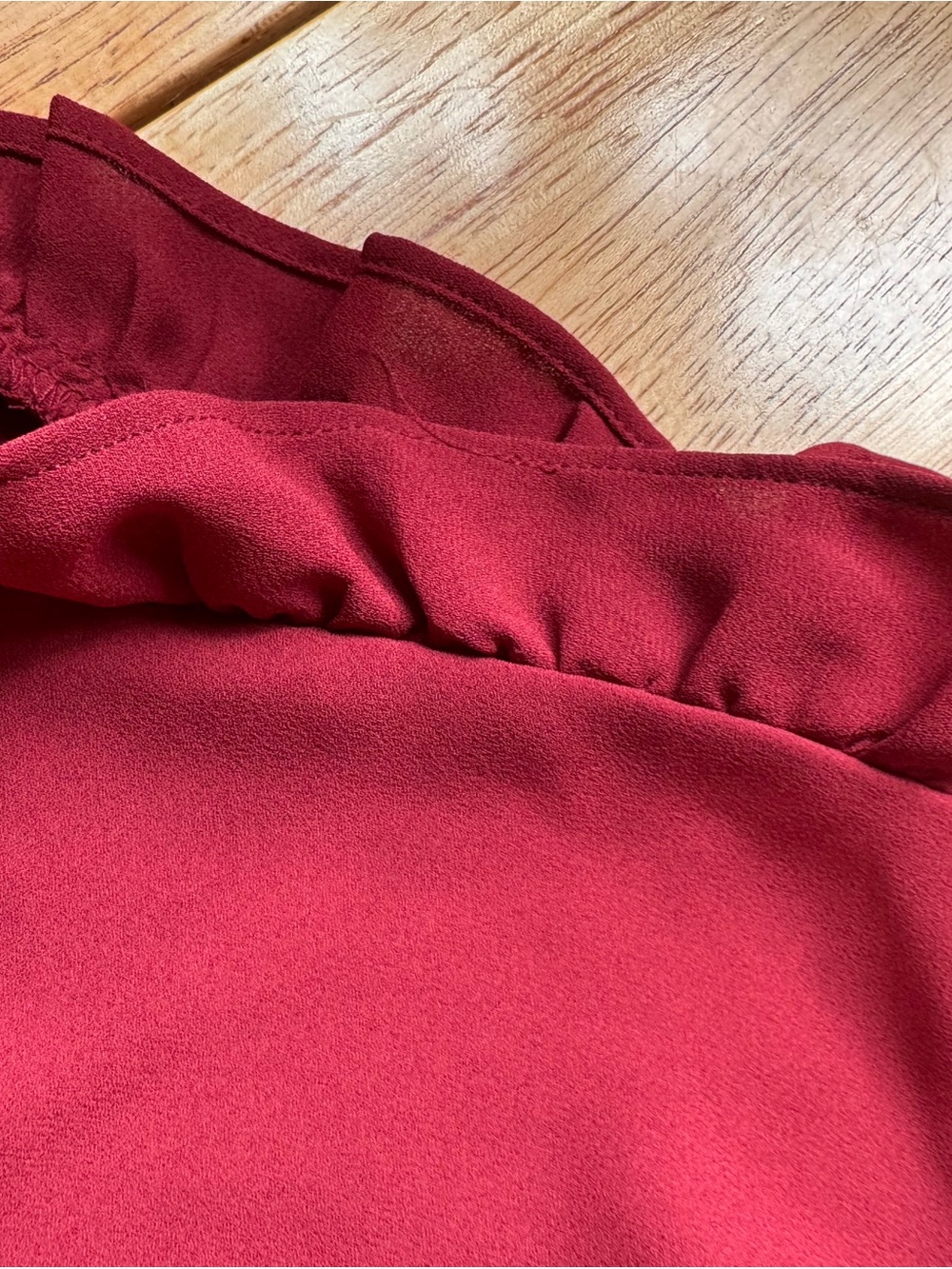 LOFT Sleeveless Henley Top in Raspberry - Picture 4 of 7